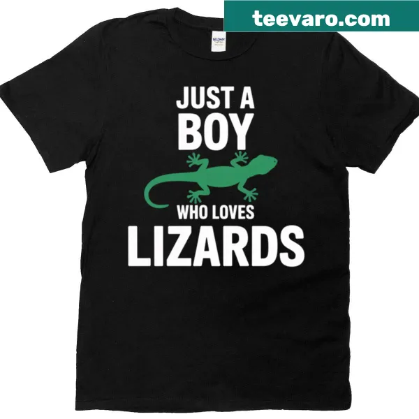 Illustrated T-shirt with a playful lizard design for kids