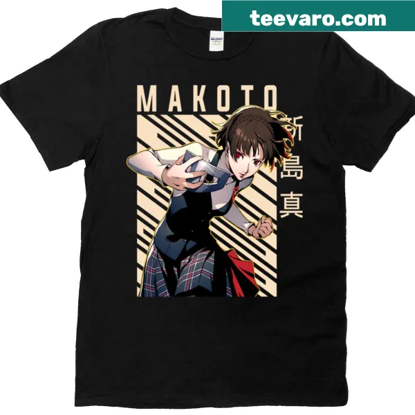 T-shirt featuring an illustration of Makoto Niijima from Persona 5