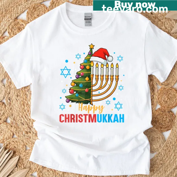 Matching family t-shirt for Christmas and Hanukkah