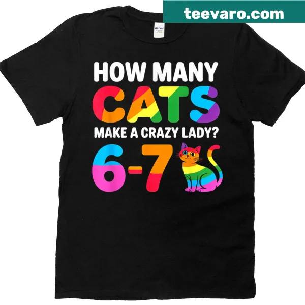 Funny T-shirt for cat-loving moms with humorous text