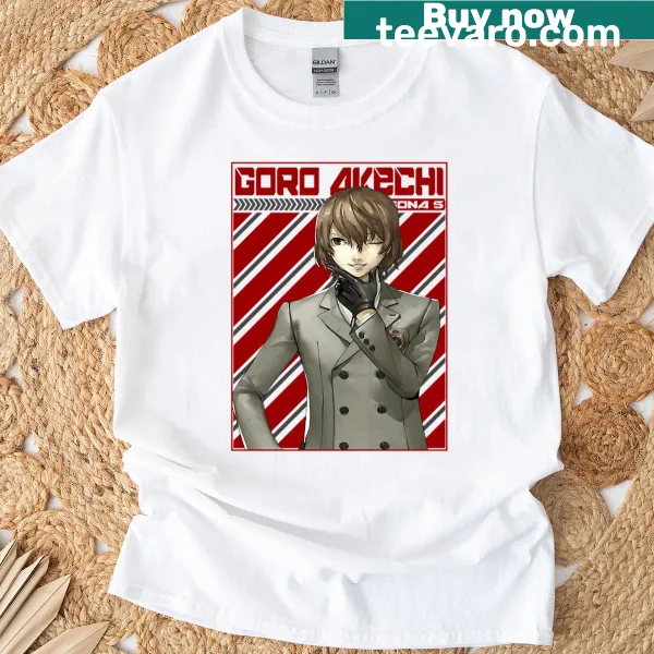 Graphic T-shirt featuring Goro Akechi from Persona series