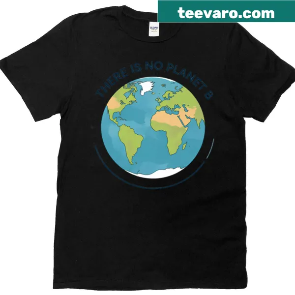 T-shirt with the phrase Plannet B promoting environmental awareness
