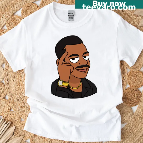 Cartoon meme t-shirt with 'Safe First Roll' text