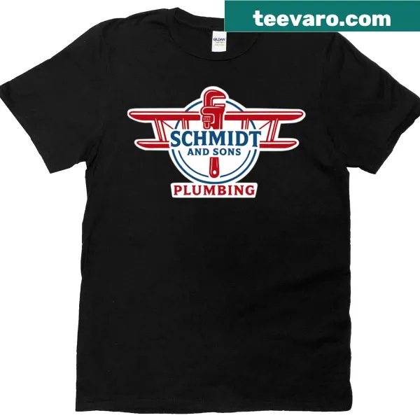 Badge-emblem T-shirt for Schmidt And Sons Plumbing