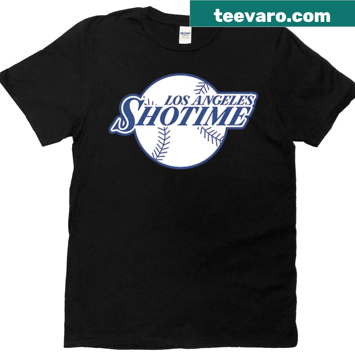 Funny Shotime t-shirt with playful typography design — on a men's t-shirt