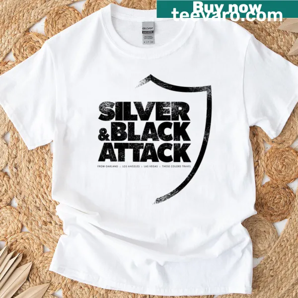 Bold silver and black design t-shirt