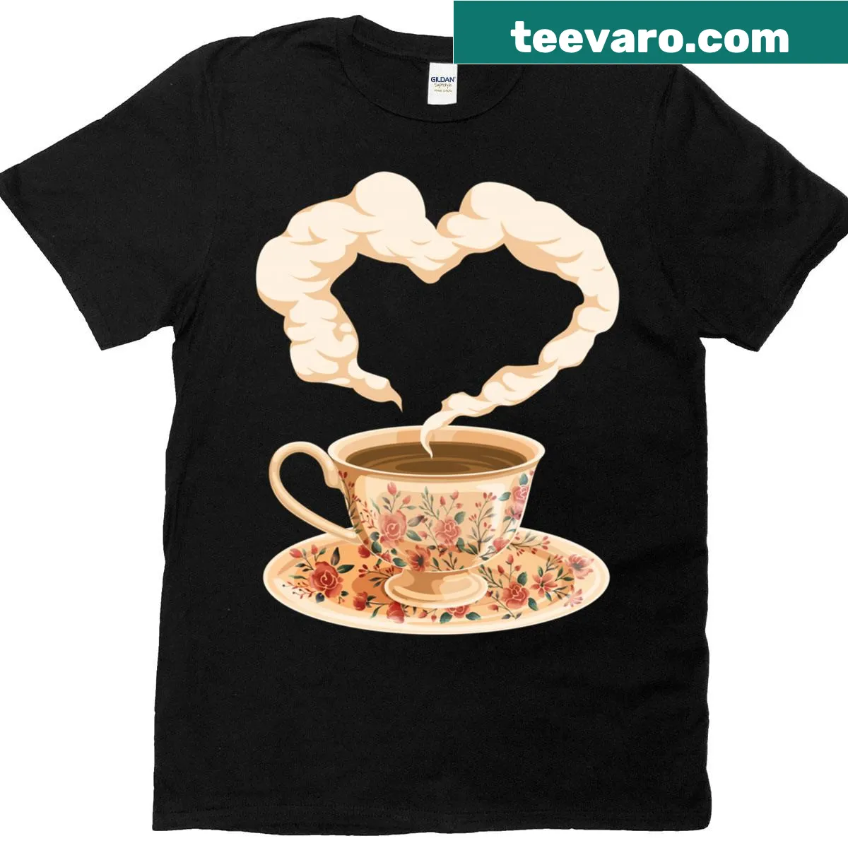 Funny tea quotes on a vintage-style tea lover t-shirt — on a men's t-shirt