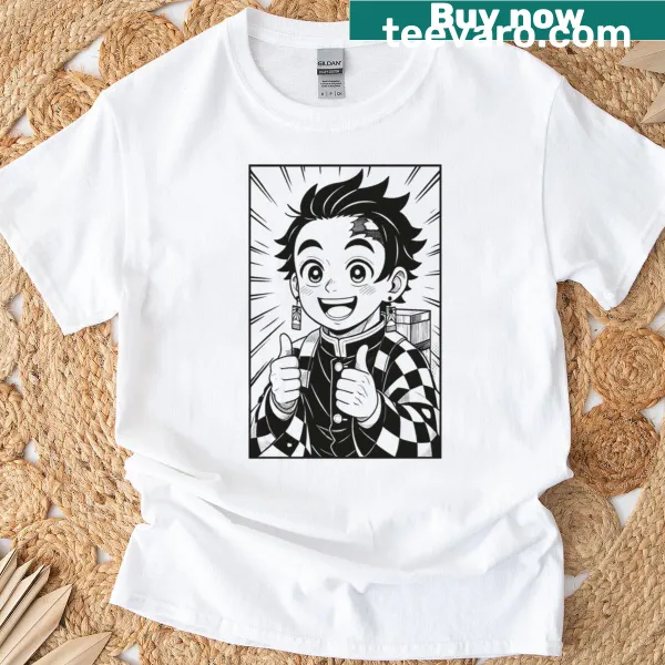 T-shirt featuring an illustration of The Breathing Swordsman