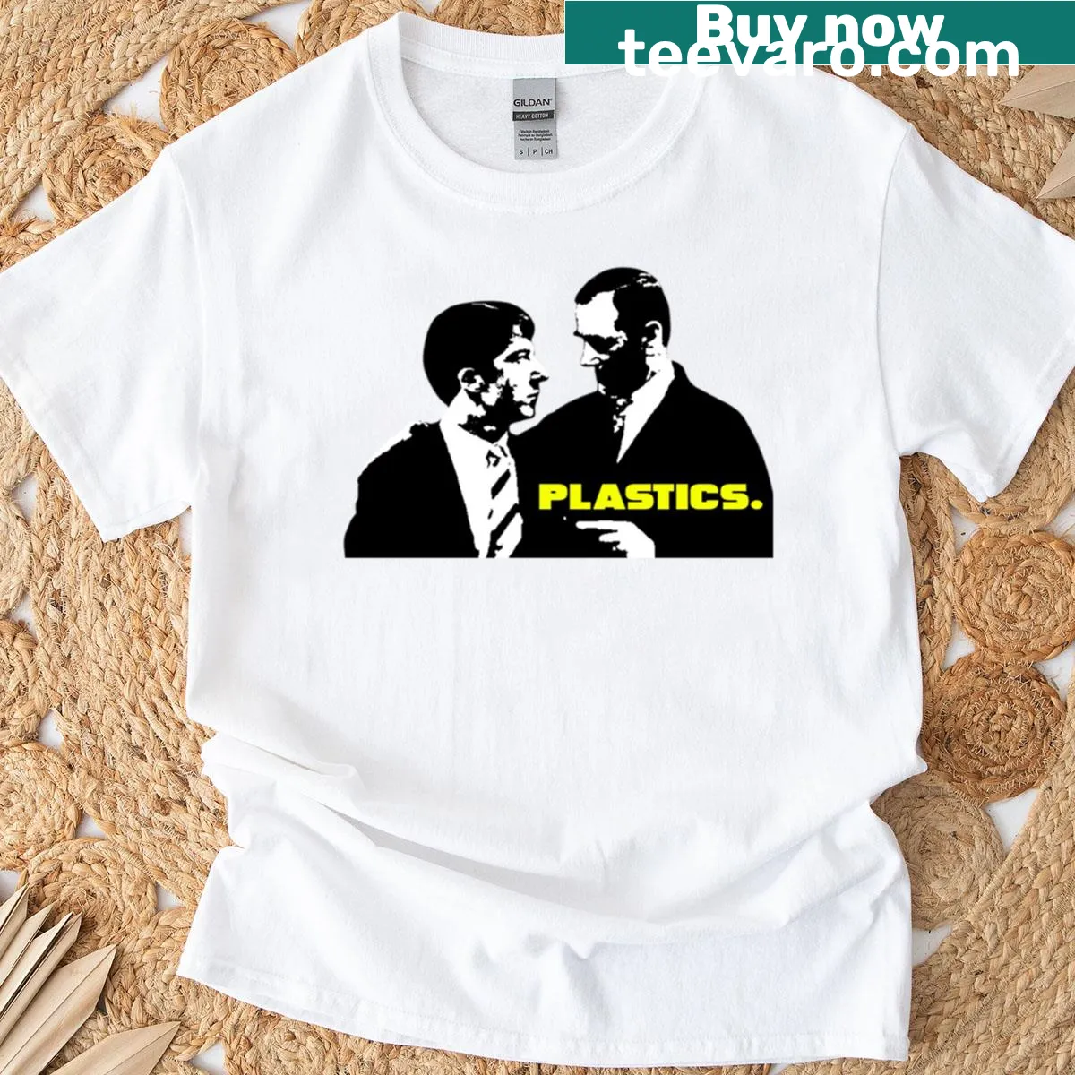 Typography design referencing The Graduate movie for graduates — on a men's t-shirt