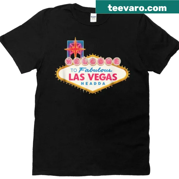Retro Vegas T-shirt with neon graphics and nostalgic design