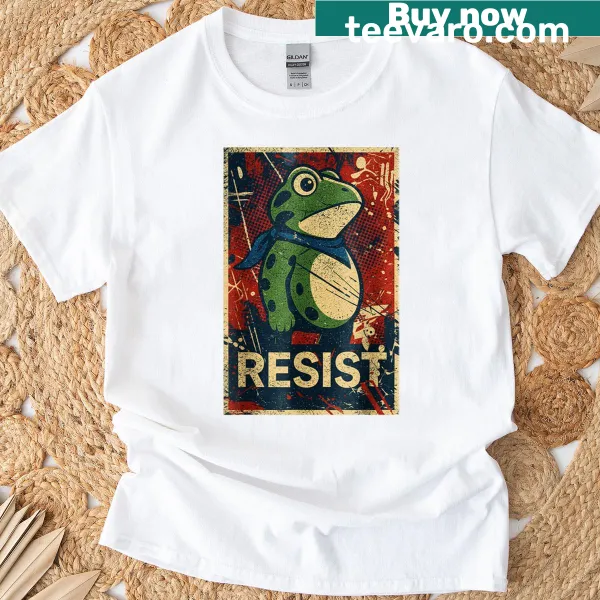 Vintage frog graphic t-shirt promoting environmental activism