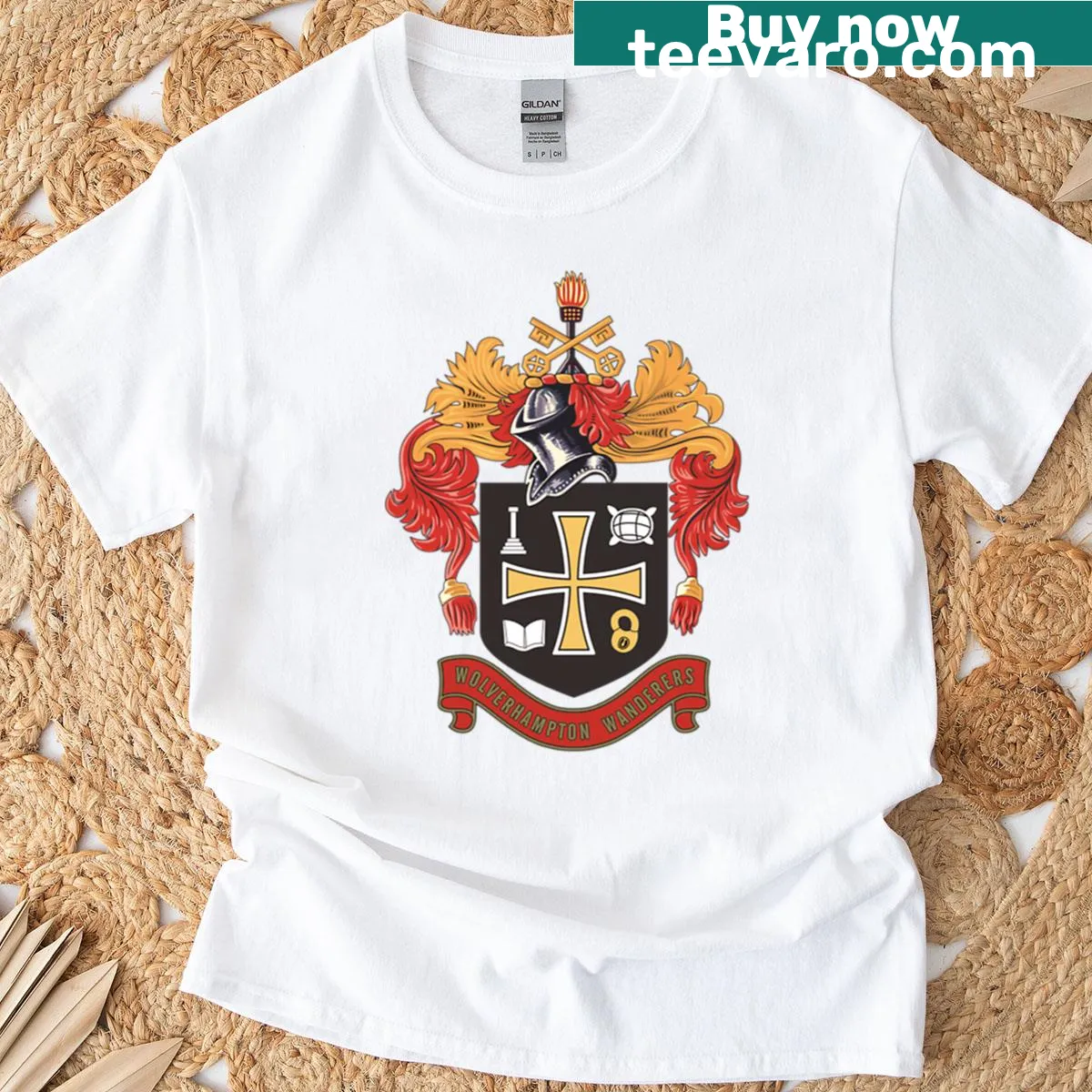 Wolverhampton Wanderers 1921 logo T-shirt — on a men's t-shirt