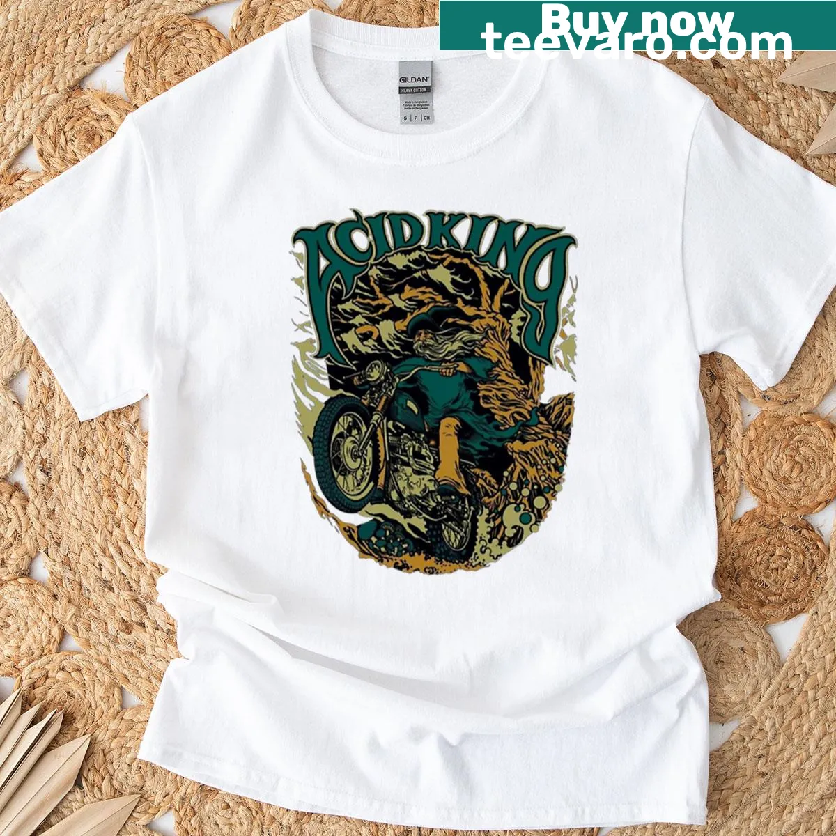 Skull art design with a working class theme — on a men's t-shirt