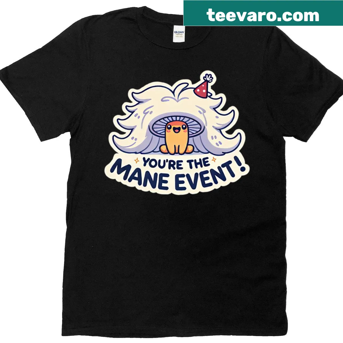 Fun T-shirt for kids with 'You're The Mane Event' graphic. — on a men's t-shirt