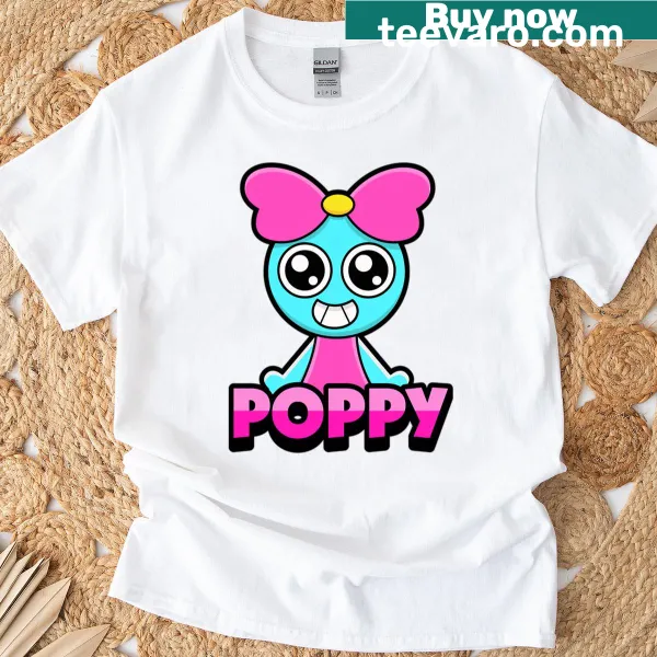 Vintage-style T-shirt featuring a cute cartoon character from 90s games