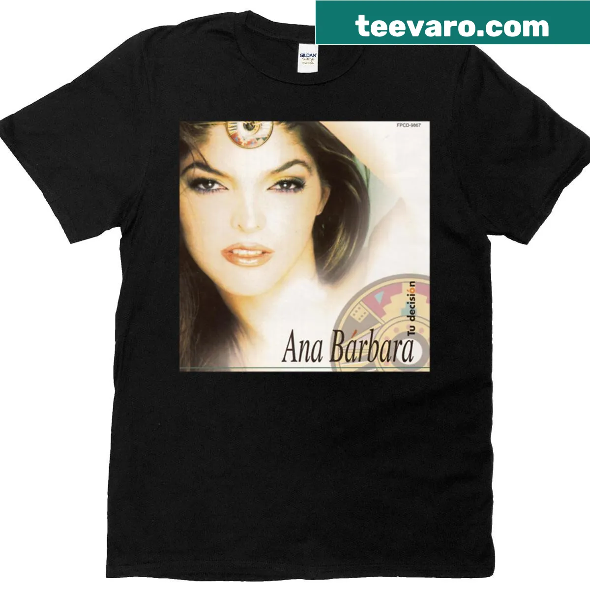 Ana Barbara Tu Decisin album t-shirt from 1999 — on a men's t-shirt