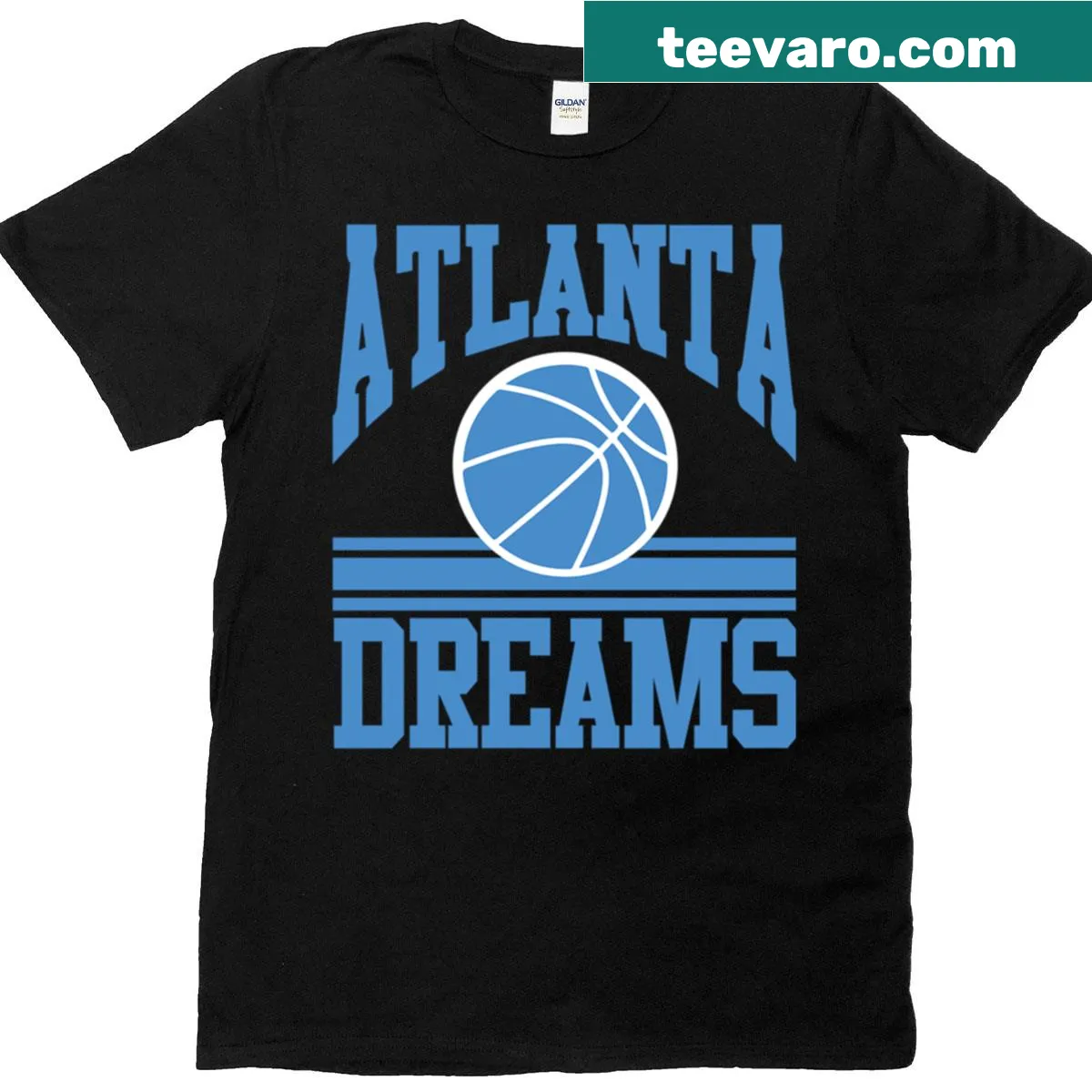 Atlanta Dream WNBA fan T-shirt with team logo — on a men's t-shirt