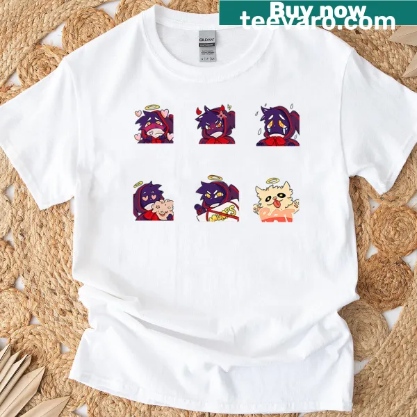 Bbh Emotes T-shirt featuring playful gaming graphics and text