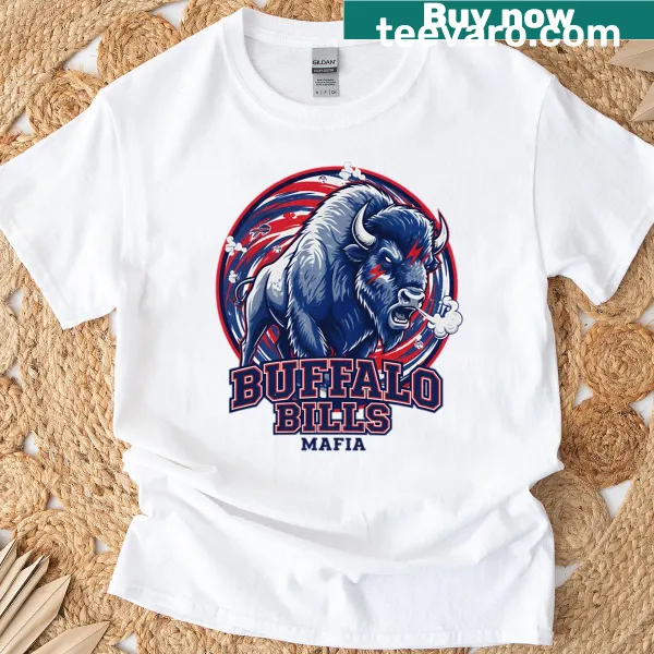 Bold 'Bills Mafia' typography t-shirt for Buffalo fans