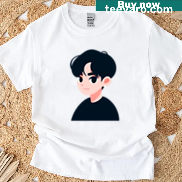 Cartoon Boy t-shirt featuring a design of a boy with black hair