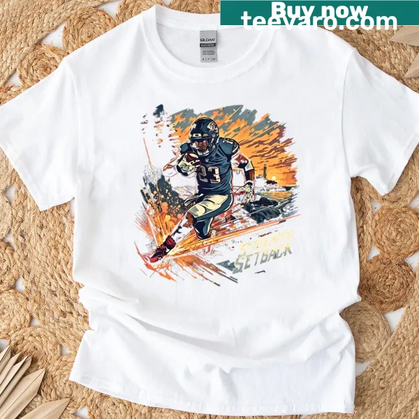 Football news fan design t-shirt featuring Bucky Irving