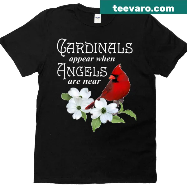 Illustrated cardinal surrounded by flowers symbolizing love and remembrance