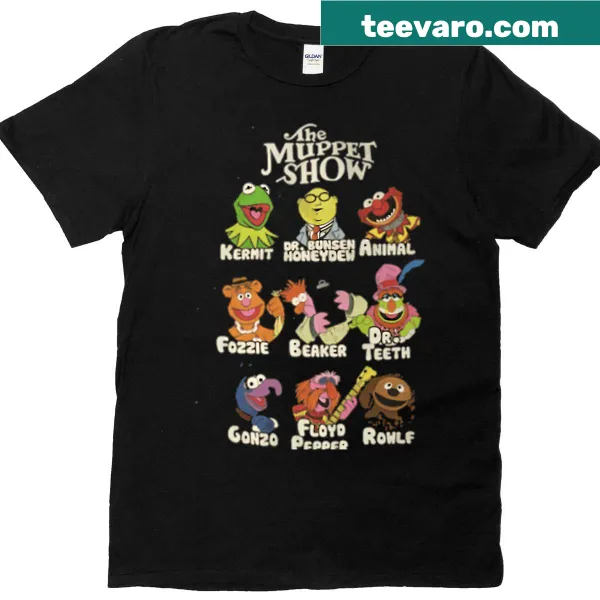 Vintage puppet design on a t-shirt celebrating cartoon comedy movies