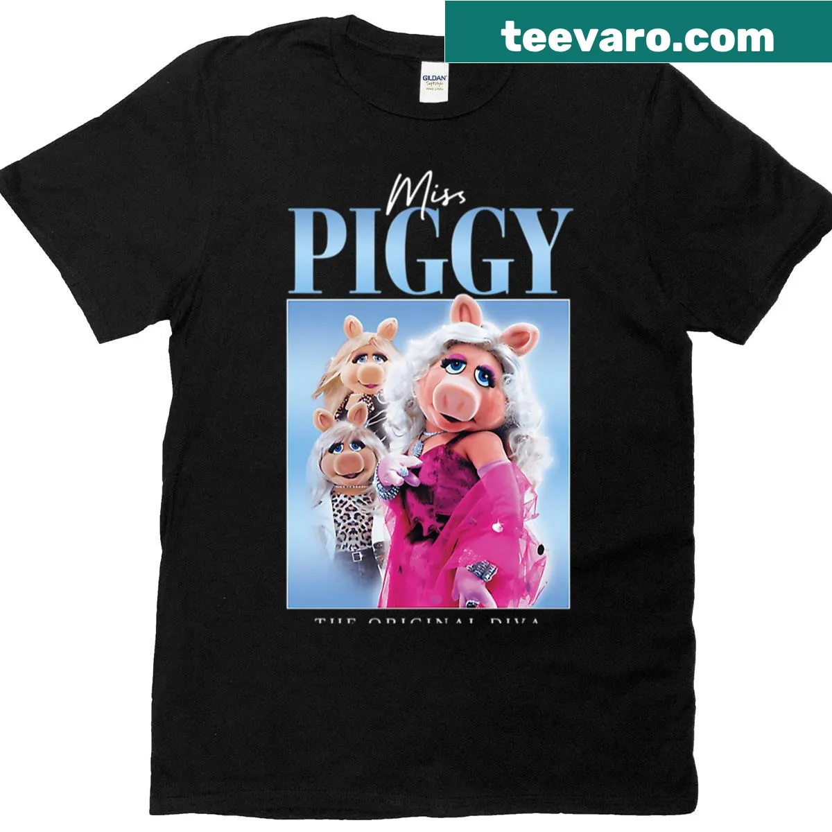 Vintage-style puppet theater comedy t-shirt with cartoon graphics — on a men's t-shirt