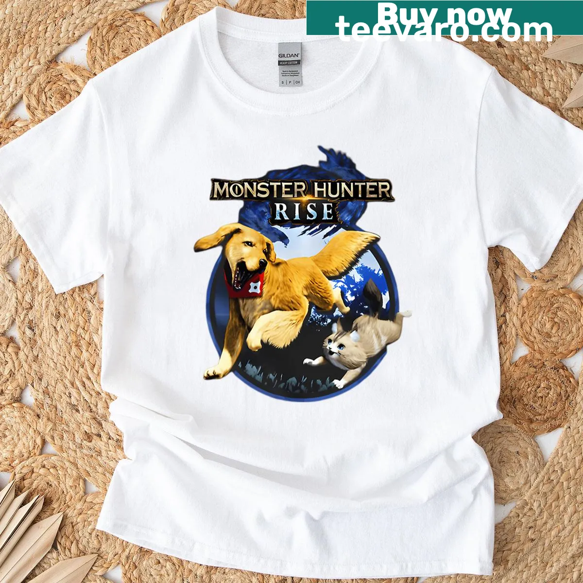 Vintage gaming logo with a funny twist — on a men's t-shirt