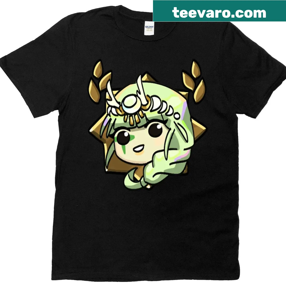Demeter Variant Icon from Hades game on t-shirt — on a men's t-shirt