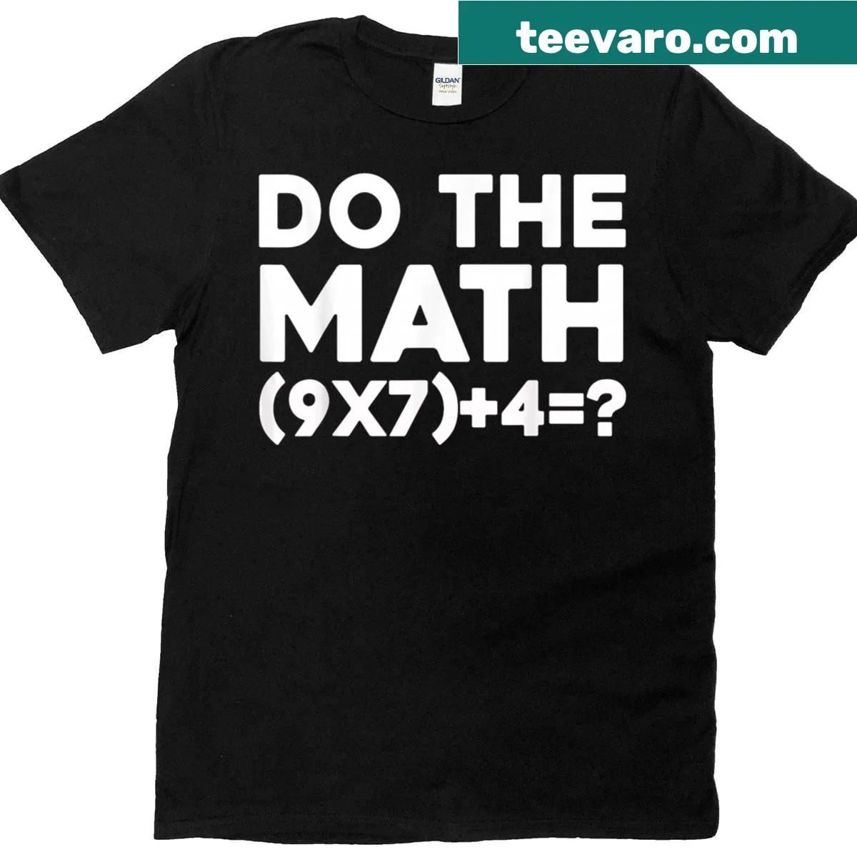 Do The Math meme graphic T-shirt — on a men's t-shirt