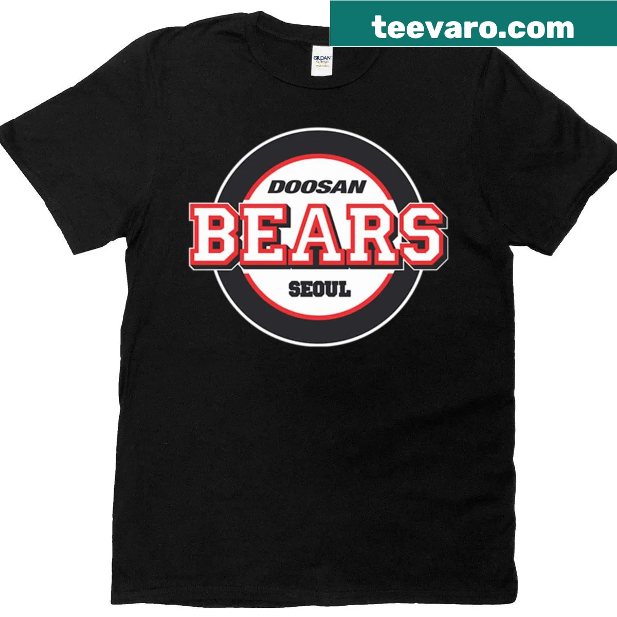 Doosan Bears logo T-shirt for KBO baseball fans — on a men's t-shirt