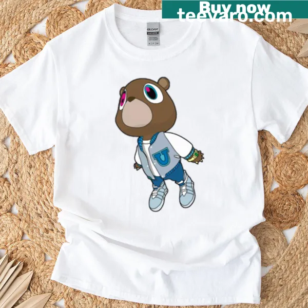 Adorable dropout bear graphic on graduation t-shirt