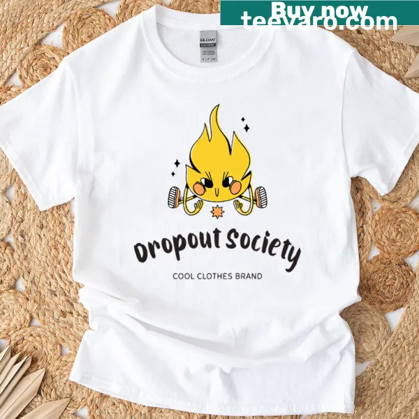 Dropout Society edgy typography T-shirt
