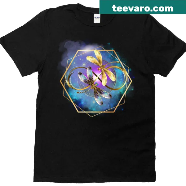 Abstract T-shirt illustrating the theme of duality and infinity