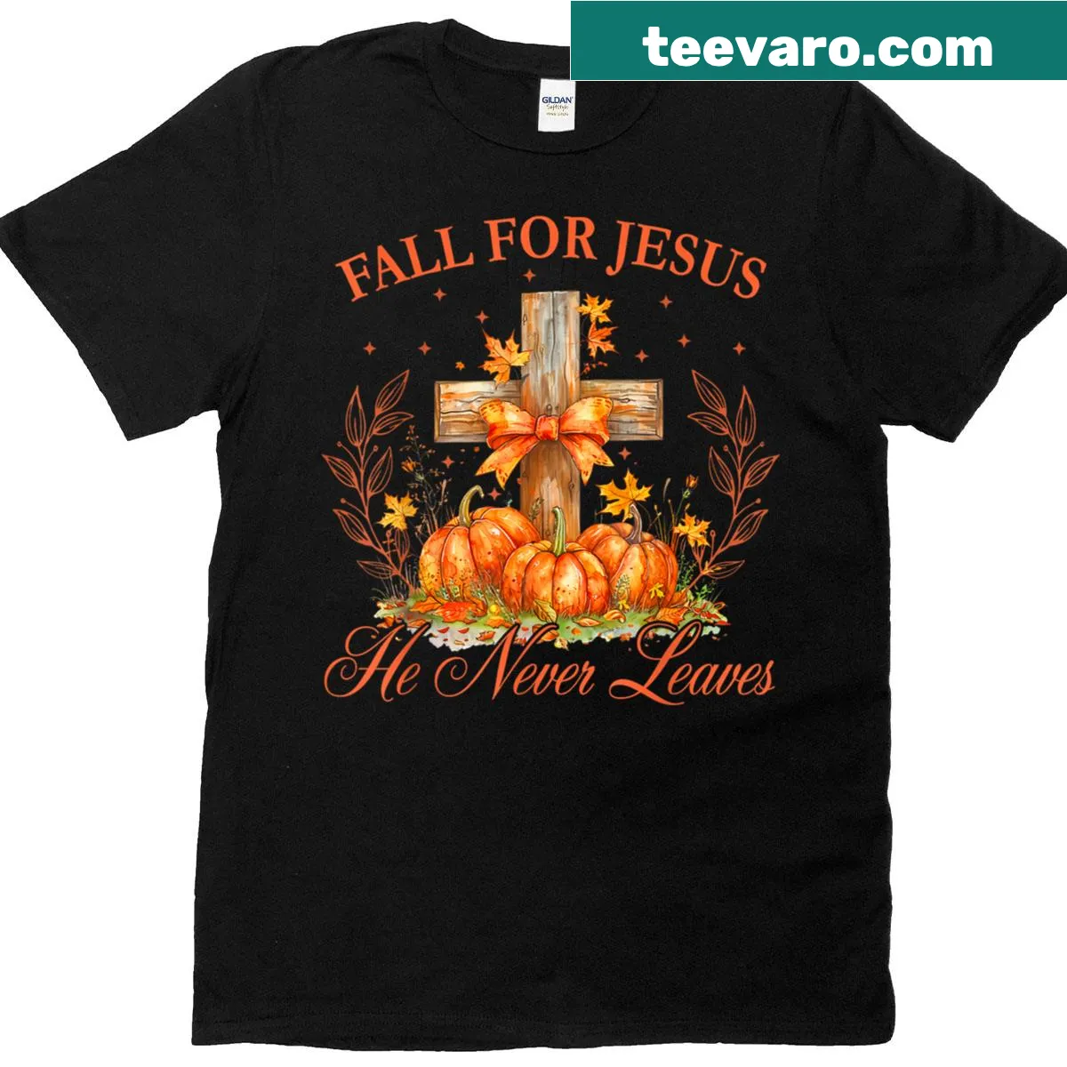 Inspirational faith-themed t-shirt with a centered message about Jesus — on a men's t-shirt
