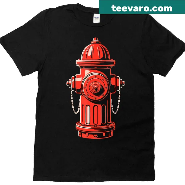 Playful fire hydrant graphic on T-shirt for all ages