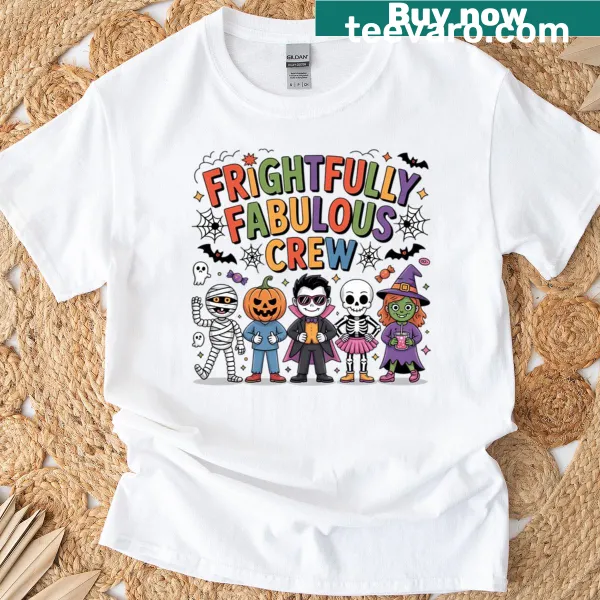 Cute Halloween costume squad t-shirt with adorable Halloween graphics