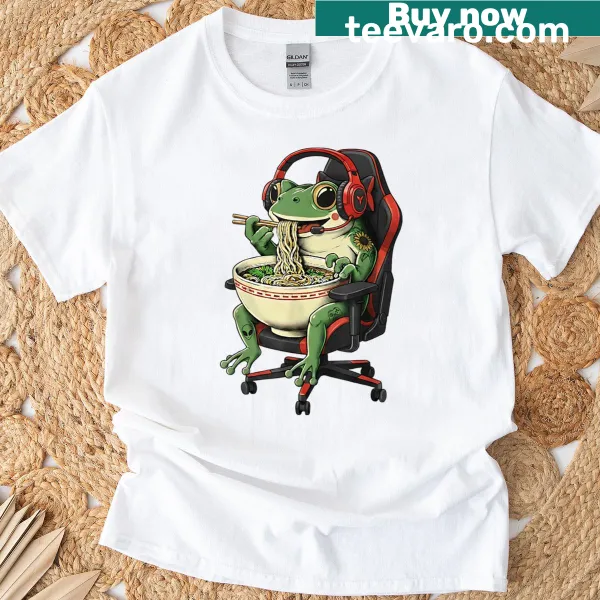 Cute retro game character t-shirt celebrating 90s gaming