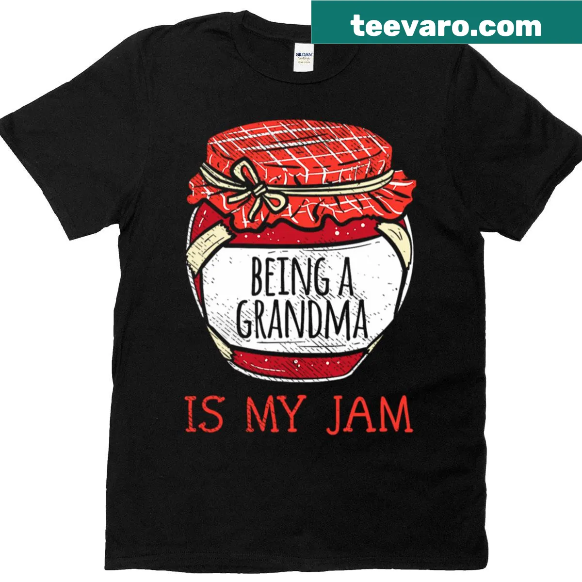 Cute tee celebrating grandmas with playful text — on a men's t-shirt