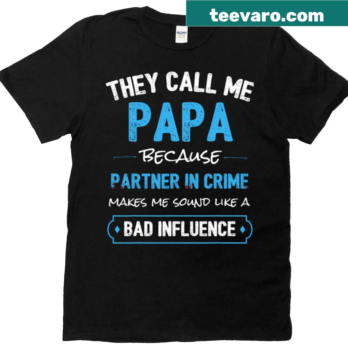 Typography design celebrating grandpas with a funny statement — on a men's t-shirt