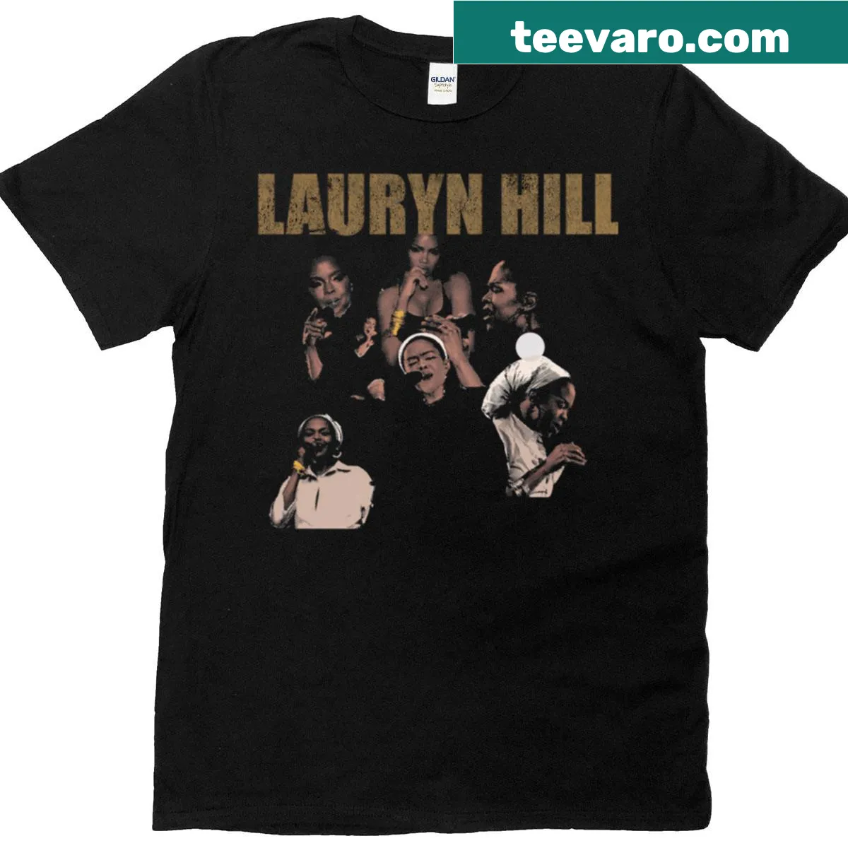 Vintage T-shirt with 90s music and retro lyrics — on a men's t-shirt