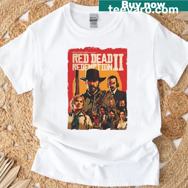 Retro action character graphic on funny gaming t-shirt