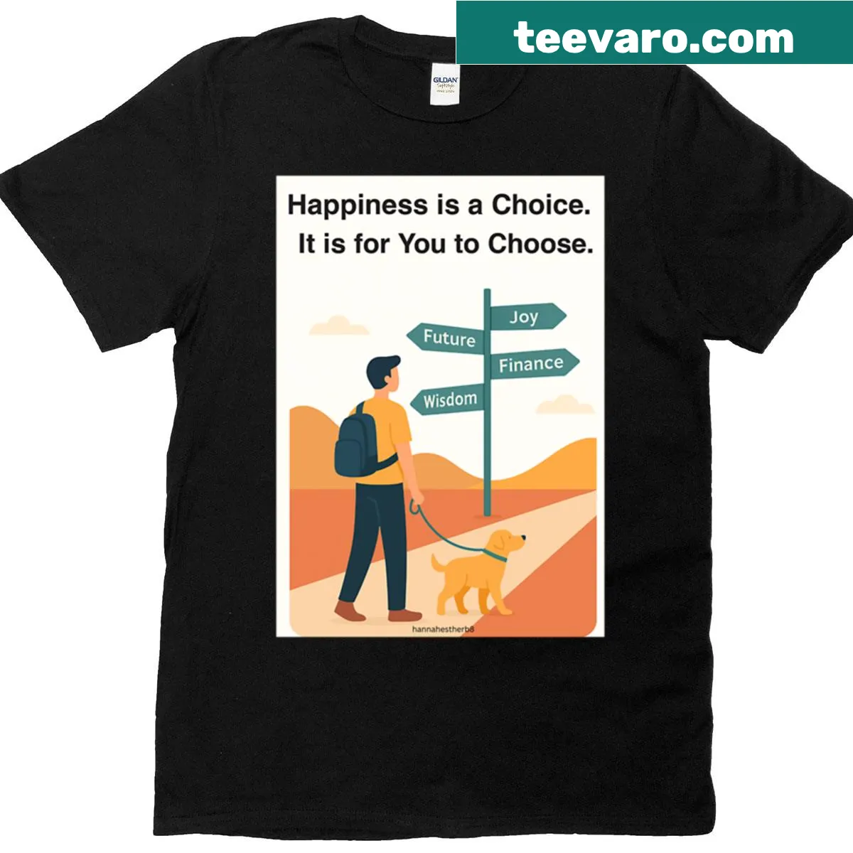 Inspirational Guided By Grace t-shirt design — on a men's t-shirt
