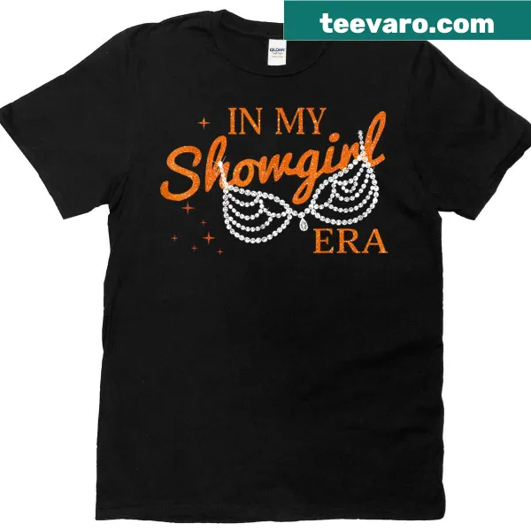 Playful Halloween t-shirt featuring a show girl design.