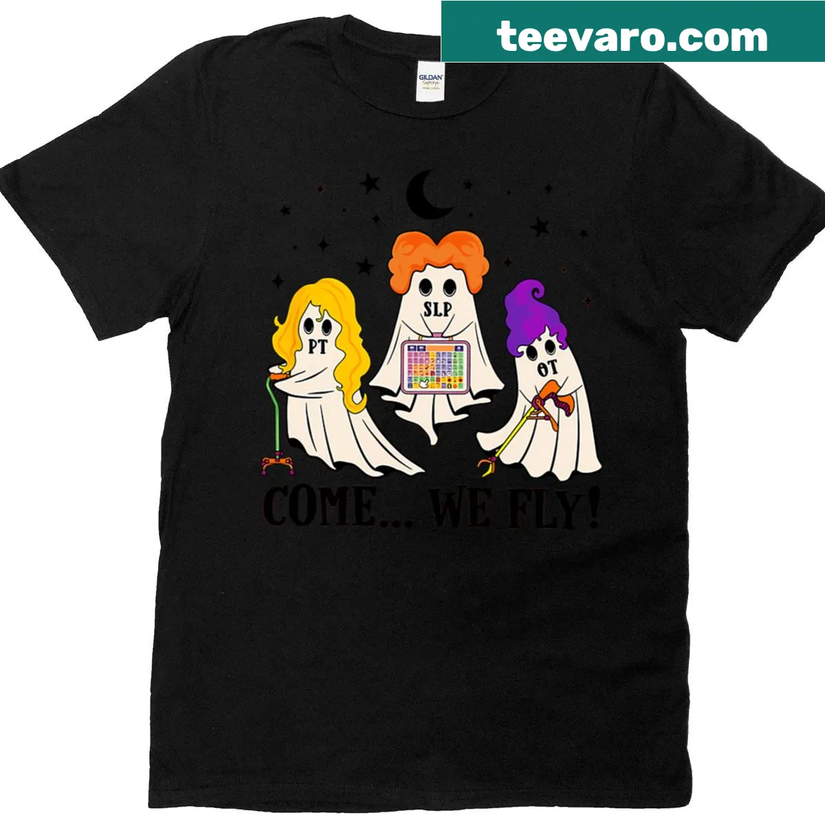 Occupational therapy-themed Halloween t-shirt design. — on a men's t-shirt