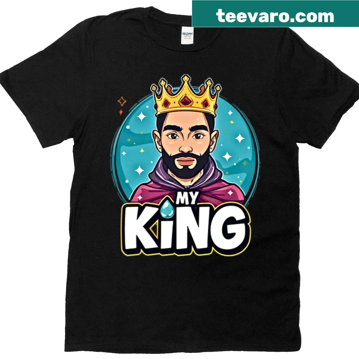 Romantic t-shirt design celebrating National Boyfriend Day. — on a men's t-shirt