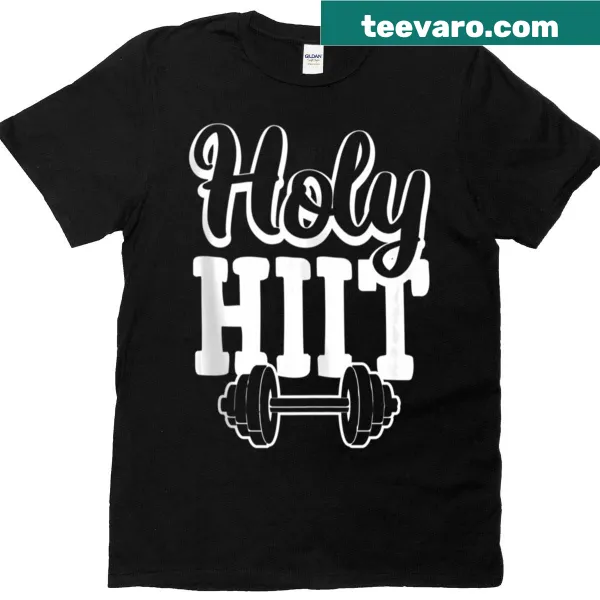 Motivational 'Holy Hiit' graphic for workout enthusiasts at Christmas