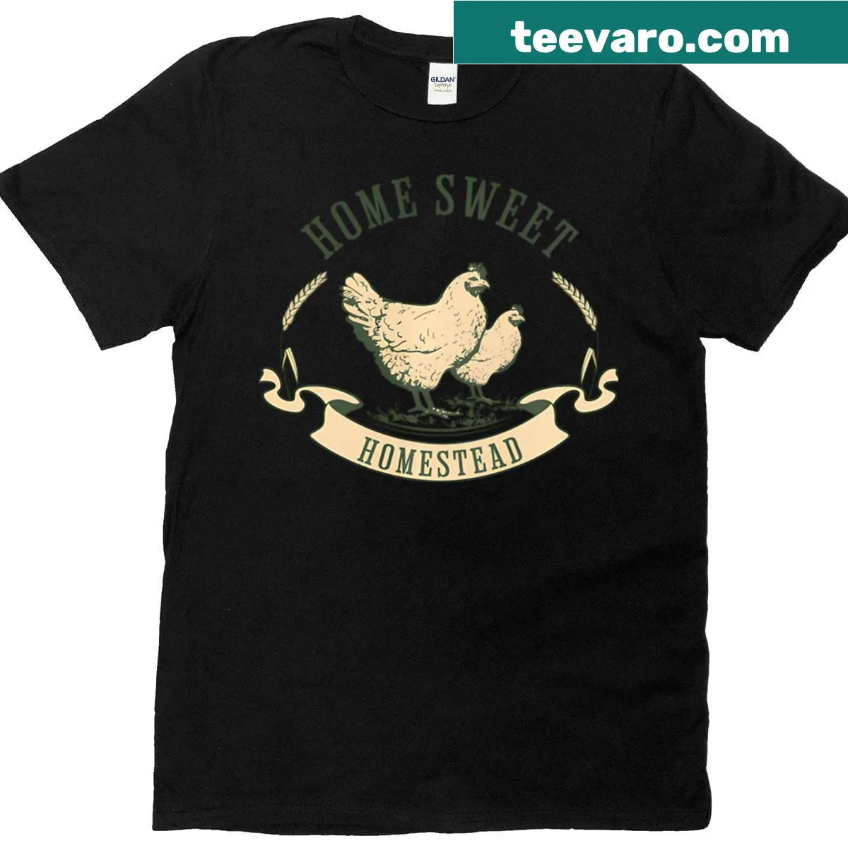 T-shirt celebrating the homesteading and farming lifestyle — on a men's t-shirt