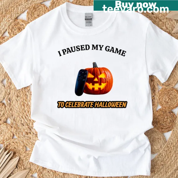Funny Halloween t-shirt with gaming theme